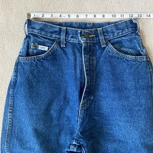 Vintage Lee blue jeans 25.5” waist and tall/long length